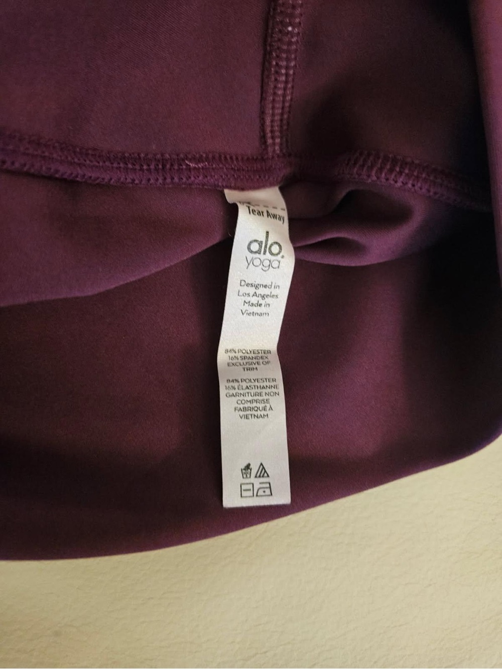 ALO High-Waist Women's Leggings in Burgandy - Picture 4 of 4